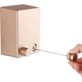 thumbnail image 1 of Tendedero retráctil para interiores y exteriores, estante de secado para ropa montado en la pared con cuerda de acero ajustable de 4,2 m/13,8 pies (negro), 1 of 5