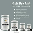 thumbnail image 4 of Chalky Chicks 32 Fl Oz Matte Sea Glass (Light Blue) Chalk Paint for Furniture Without Sanding, No Prep Furniture Paint No Sanding All in One for Crafts, Wood, Walls, Cabinet, Metal, 4 of 9