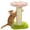 Pink, variant on PRZL Flower Cat Scratching Post and Tree, Tall Scratcher with Super Thick Post Removable Cat Bed, Scratcher with Spring Ball - Perfect for Indoor Cats   Pink