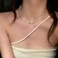 thumbnail image 4 of Broken Silver Pearl Pendant Necklace Opal Chain Shiny Women Temperament Jewelry Choker Necklace Wedding Jewelry Birthday Gifts, 4 of 10