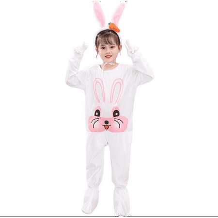 

PHENAS Boy and Girl Bunny Rabbit Costume Easter Animal Cosplay Costume Rabbit Onesie Romper Jumpsuit for Boys Girls