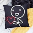 thumbnail image 2 of BANET  Beat of My Heart Pillowcase Set (Dark Blue) - Unique Gift , Anniversary, Engagement, Wedding, Valentines Day, Birthday, Christmas White, 2 of 5
