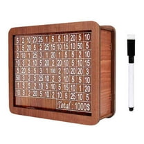 Matoen Cash Vault Wooden Savings Box, Money Box, Coin Bank for Boys and Girls, Adults Money Box with Counter for Savings Goal $1000 Best Gift for Friends