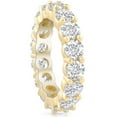 thumbnail image 2 of Pompeii 4Ct Diamond Eternity Wedding Ring Lab Grown Diamond 14k Yellow Gold (FG,VS2-SI1), 2 of 4