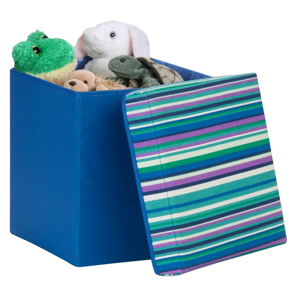 Padded Storage Cube, Blue