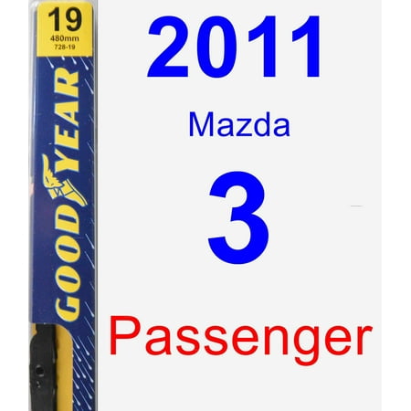 2011 Mazda 3 Passenger Wiper Blade - Premium (Best Wiper Blades For Mazda 3)