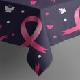 thumbnail image 4 of Pink Breast Cancer Rectangle Tablecloth 60"x102",Waterproof Polyester Rectangle Table Cloth, Wipeable Spillproof Polyester Tablecloth for Dining, Camping, Indoor and Outdoor, 4 of 6