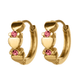 thumbnail image 2 of Aretes Mujer Oro 14k, LuckyLy  Set de Regalo 2 en 1 de Arracadas y Broqueles, Acero Inoxidable Baño Oro 14k y Zirconia Cúbica – Joyería ideal como Regalos para Mujer San Valentín y Regalos para rosa, 2 of 6