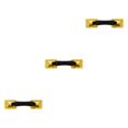 thumbnail image 4 of Justharion PVC Nylon Strap Armrest Grab Handle Canoe Kayak for Inflatable Yellow 31x7CM 3Set, 4 of 6