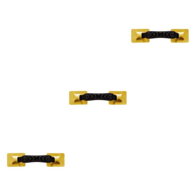 Ruiboury PVC Nylon Strap Armrest Grab Handle Inflatable Canoe Kayak for Yellow 31x7CM 3Set