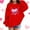 Red, variant on Girls Heart Graphic Hoodie White, Kids Valentine Pullover Sweatshirt Soft Stretchy with Metallic Print 3-14 Years,Size 3-4 T