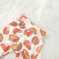 thumbnail image 6 of Okbabeha Toddler Baby Girl Thanksgiving Outfits Pumpkin Pie Sweatshirt Top+Flare Bell Bottom Pants Set Fall Clothes, 6 of 8