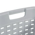 thumbnail image 6 of Sterilite Small Weave Laundry Basket, Plastic Décor Pattern with 2 Carry Handles, Gray, 6 Pack, 6 of 9