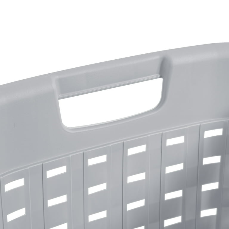 Sterilite 12756A06 Weave Laundry Basket, 26 in., Cement Color