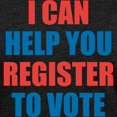 thumbnail image 3 of CafePress - I CAN HELP YOU REGISTER TO VOTE VOLUNTEER VOTER T - Womens Football Shirt, 3 of 4