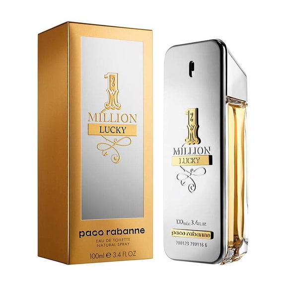 Paco Rabanne One Million Lucky Eau De Toilette Spray For Men, 3.4 Ounce