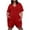Red, variant on Busydd Plus Size Jumpsuit XL-5XL Short Sleeve V Neck One Piece Jumpsuits for Women Summer Solid Color Casual Short Jumpsuit with Pockets