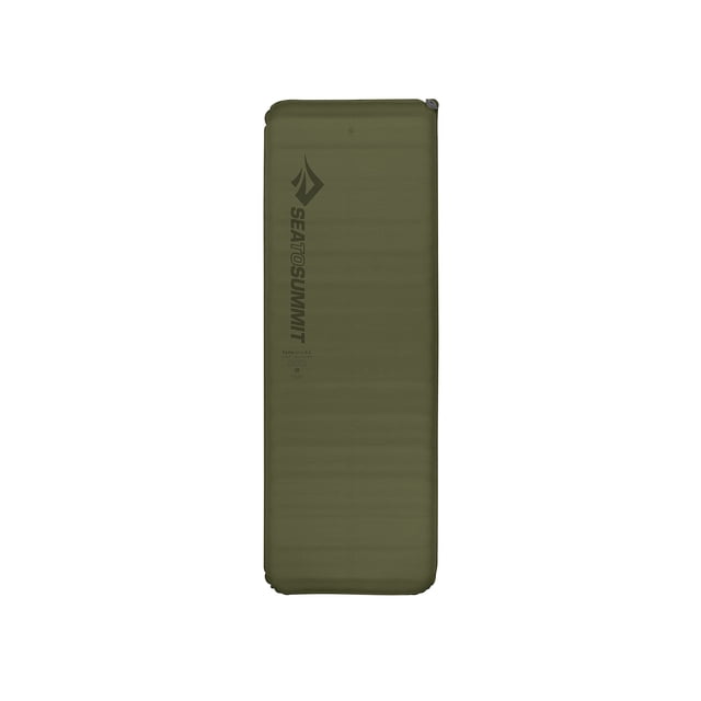 Sea to Summit Camp Plus Estera de dormir de espuma autoinflable para acampar, rectangular - Regular (72 x 25 x 3 pulgadas)
