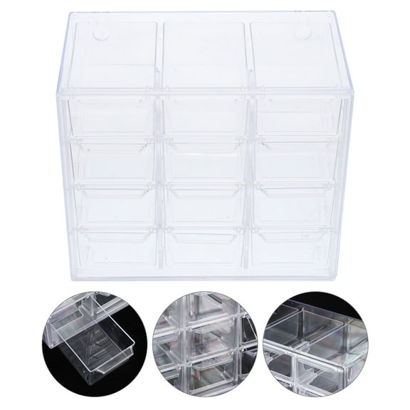 NICEXMAS Small Clear Acrylic Storage Box with Lid, Organizer for Candy, Jewelry, and Small Items, 1 Set