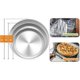 thumbnail image 3 of 8inch & 10inch & 12inch, 3 Pcs Pizza Pan Set Stainless Steel Pizza Pan Round Pizza Oven Pans Tray F Banmo, 3 of 5