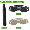 thumbnail image 4 of Cubierta del tablero Unique Bargains para Mazda 6 Atenza 2017-2019 sin HUD, cubierta del tablero interior del automóvil antideslizante/antipolvo de cuero sintético negro 1 pieza, 4 of 7