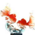 thumbnail image 6 of Tongina Carp Lucky Ornament ,Carp Decoration ,Creative Feng Shui Sculpture, Fortune Lucky Figurine for Shop Home Decoration A, 6 of 7