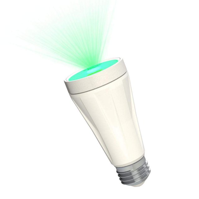 BlissLights BlissBulb - Proyector láser de estrellas Iluminación de galaxias para fiestas, días festivos, luces nocturnas, patios (base estándar E26 para interiores y exteriores) - Verde
