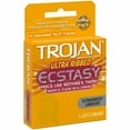 thumbnail image 2 of Trojan Ecstasy Stimulations Ultrasmooth Lubricant Latex Condoms, 3 Count, 3 Pack, 2 of 4