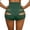 Green, variant on Qulqfy Womens Cutout Shorts Green Summer Workout Gym Hot Pants Running Shorts for Women L