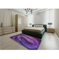thumbnail image 4 of Ahgly Company Indoor Square Patterned Bright Purple Area Rugs, 7' Square, 4 of 6