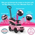 thumbnail image 2 of Auto de paseo 3 en 1 Mercedes G-Wagon rosa, 2 of 9