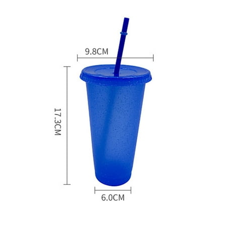 

Yaman Straw Reusable Sequined Glitter Cups With Lids Straws Tumblers Cup For Adults And Kids abs