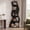 BLACK, variant on Finmind 5-Tier Corner Shelf, Modern Wavy Corner Bookshelf, Tall Bookcase Shelf for Living Room, Home Office, Bedroom (Blue)