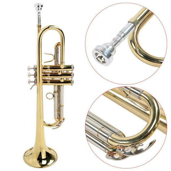 AMONIDA Trompette Correcte Professionnelle pour Amateur de Musique