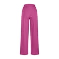 thumbnail image 2 of cocolona Sweatpants for Women with Pockets, Wide Leg Baggy Red Sweatpants High-Waisted Drawstring Joggers Pants Lounge Trousers, 2 of 6