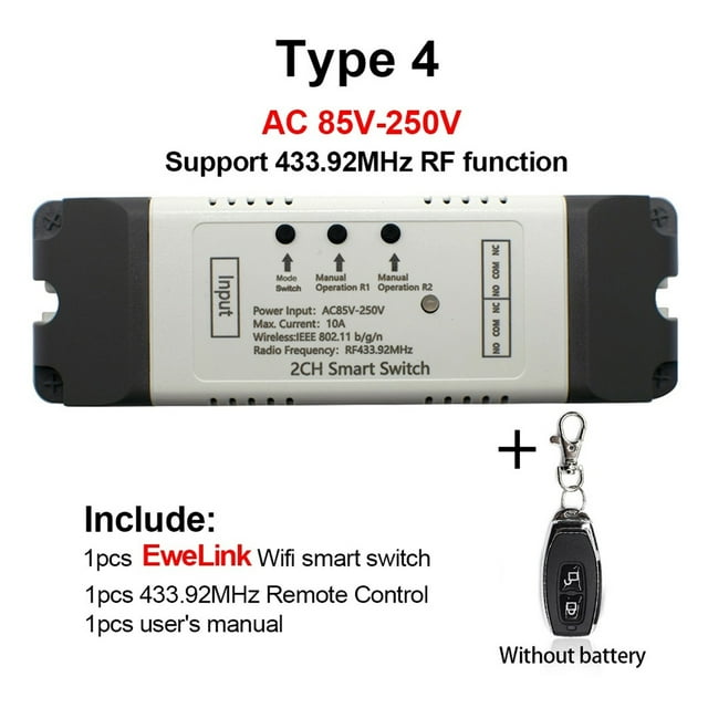 Wireless Garage Door Controller Opener Remote WiFi Switch Voice Control Home No Hub Needed ,Easy to Use