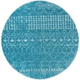 thumbnail image 5 of SAFAVIEH Tulum Coriander Moroccan Geometric Area Rug, Turquoise/Blue, 6'7" x 6'7" Round, 5 of 11