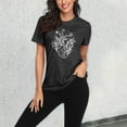 thumbnail image 1 of MKLEKYY Playeras Mujer Algodon Camiseta Holgada De Manga Corta Con Estampado De Corazón Para Mujer Talla XXL, 1 of 3