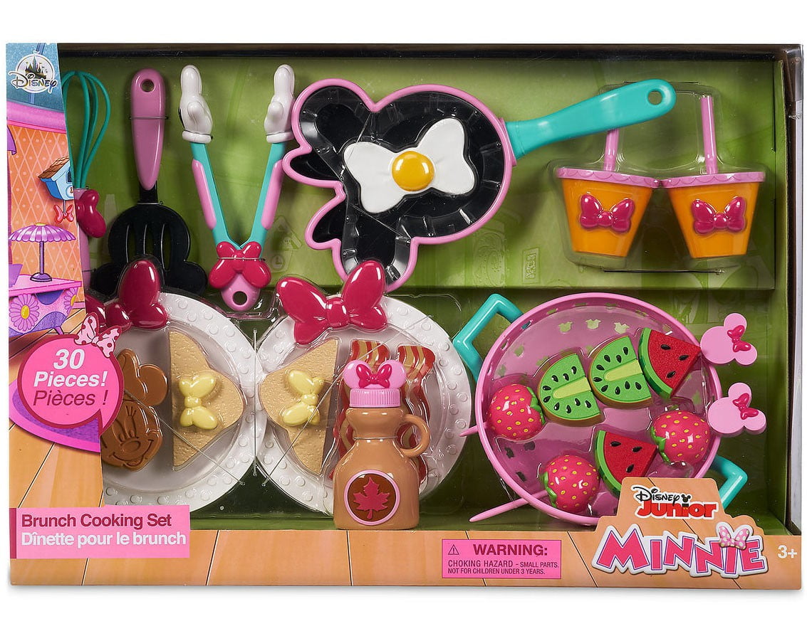 minnie mouse deluxe kitchen accessory set