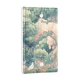 thumbnail image 2 of Yayeee Blank Wall Plate Cover 1-Gang 4.5"x2.7" Home Unused Decorative Outlet, Floral Forest Pattern, 2 of 7