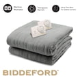 thumbnail image 4 of Biddeford Comfort Knit Fleece Electric Heated Blanket, Queen, Steel Gray, 4 of 4