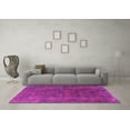 thumbnail image 3 of Ahgly Company Indoor Square Oriental Pink Industrial Area Rugs, 4' Square, 3 of 4