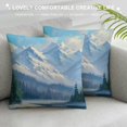 thumbnail image 3 of Orinice Mountain Lake Trees Decorative Cushion Throw Pillow Cover for Home Couch Living Room Bedroom - 1PC 12x12in, 3 of 5