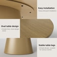 thumbnail image 3 of MAYEERTY 72"x37" Oval Dining Table Indoor Wood Kitchen Table for 6, Natural, 3 of 5