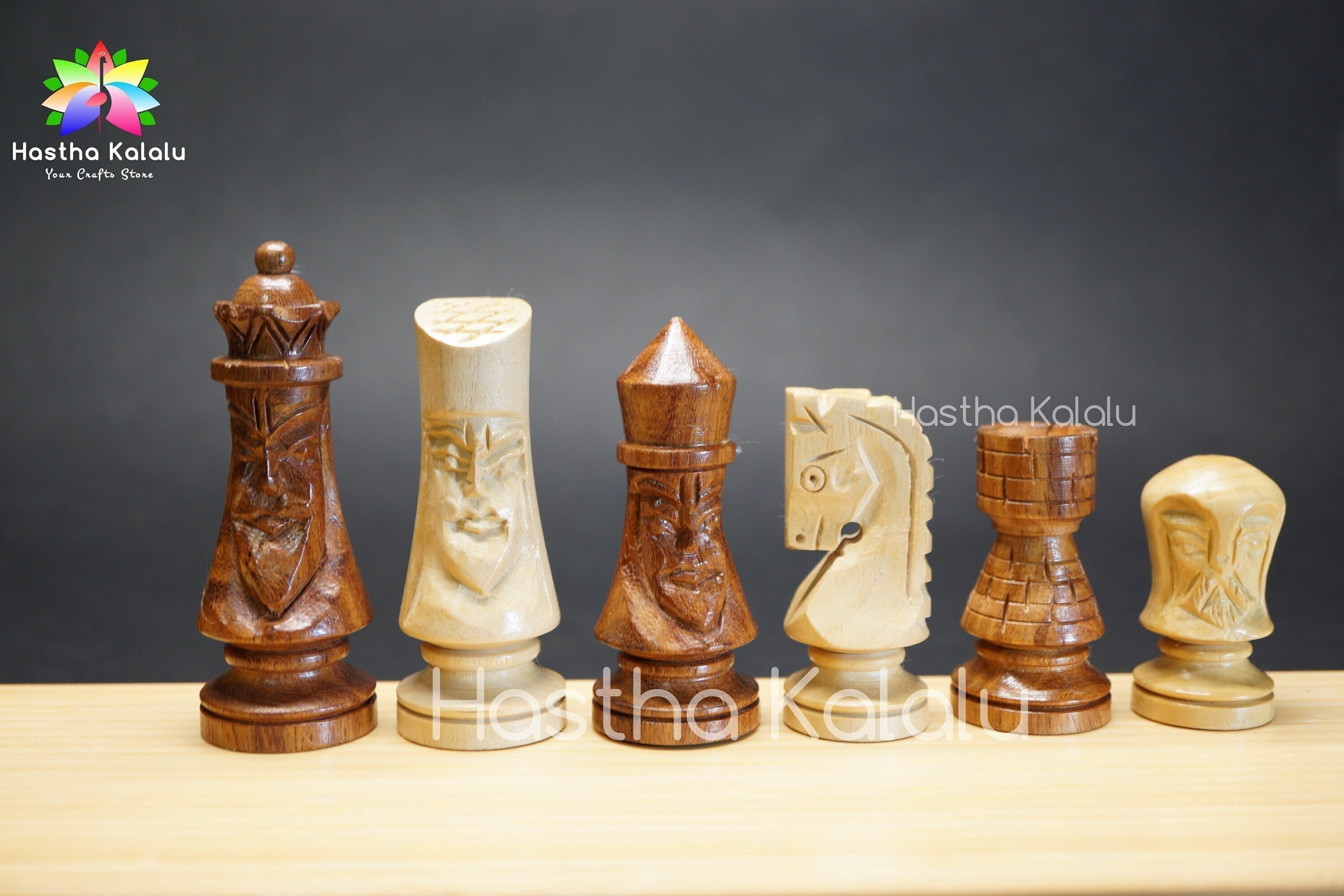 Replacement Stone Chess Pieces Pawns 11 Variations Choose Match Carved Mexico 