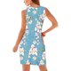 thumbnail image 3 of Vestido de verano informal sin mangas con largo medio y pliegues lisos para mujer, XL, 3 of 4