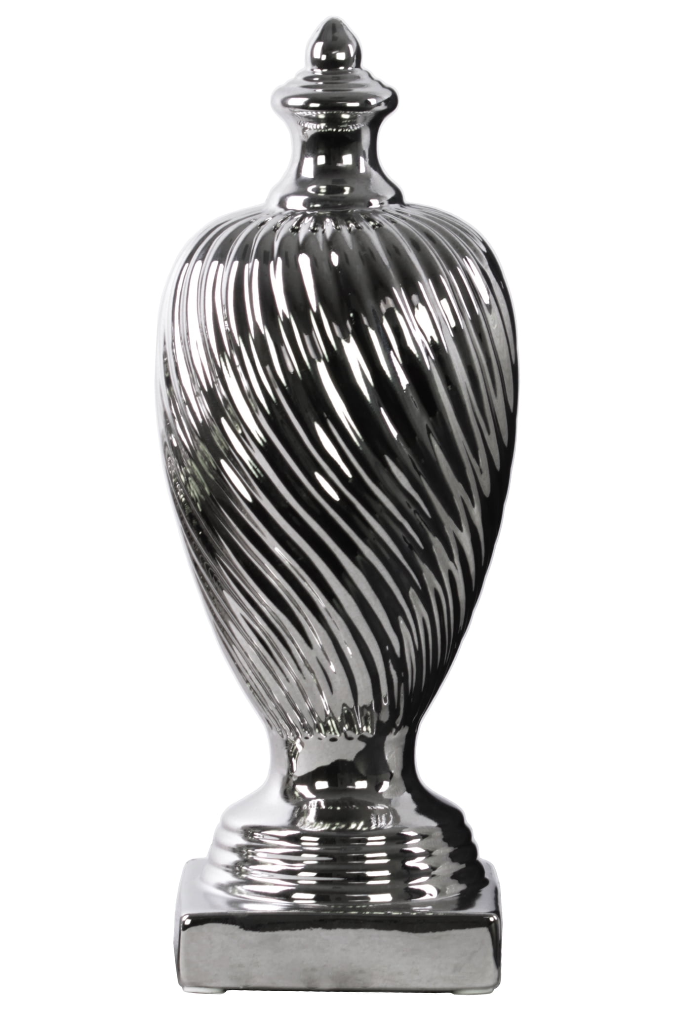 Urban Trends Collection Ceramic Finial Polished Chrome Finish   C1f3293a 2a2a 4666 999e 6c2249e2b461 1.1a8e79a8f51b08a6daffd69455d73107 