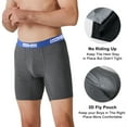 thumbnail image 6 of Mens Bamboo Boxer Briefs Underwear-Soft & Comfortable,4 Pack,M-XXL, 6 of 9