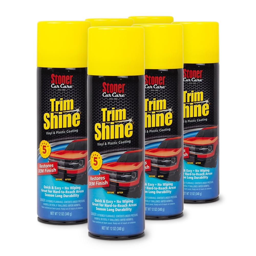 Trinova Plastic & Trim Restorer - Shines & Darkens Worn Out Plastic, Vinyl & Rubber Surfaces - Protects Cars & Motorcycles from