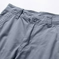 thumbnail image 5 of Men's Retro Washed 6-Inch Work Shorts, Straight-Leg Multi-Pocket Cotton Cargo Shorts with Vintage Distressed Finish ,Light Gray 2XL, 5 of 5